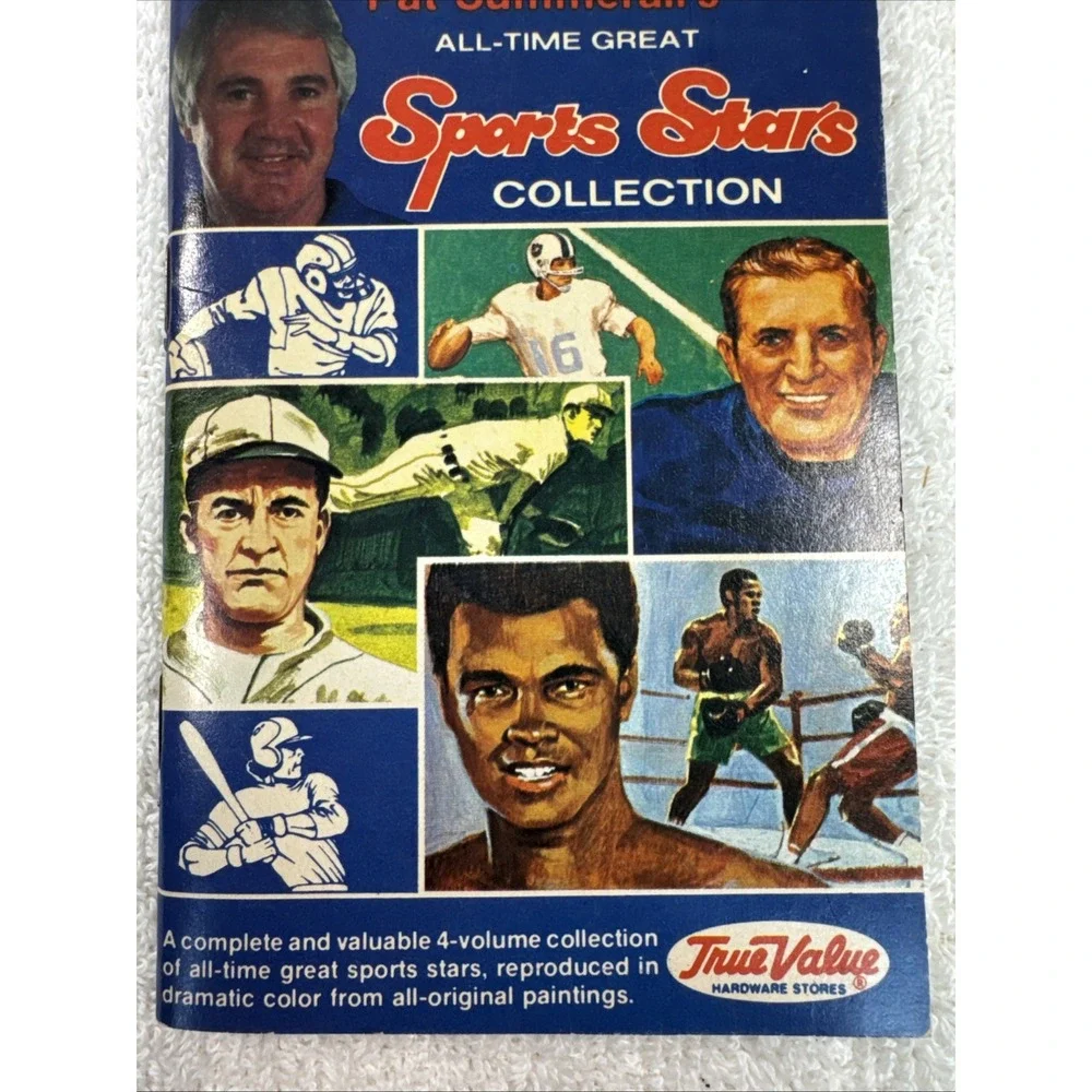 Vintage Pat Summerall Sports Stars Collection Book 1 True Value Promo 1981